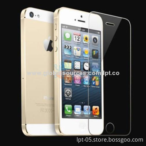 NO MOQ Tempered HD Clear Glass Film Screen Protector for iPhone 5 5S with Retail Package